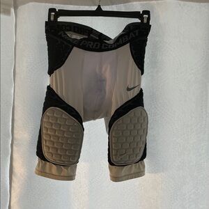Nike Pro Combat Padded Sports Shorts Black White